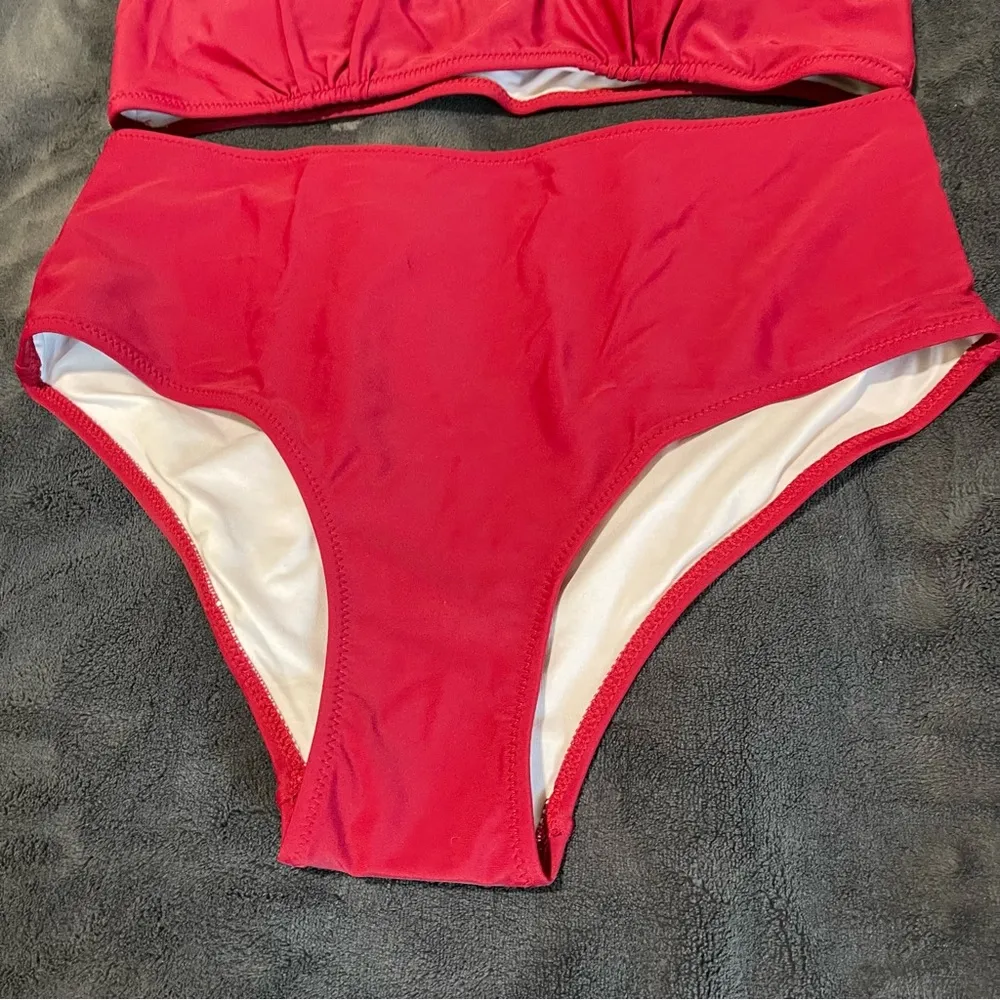 Beachside Red Strappy Bikini Set SZ:L - Image 4
