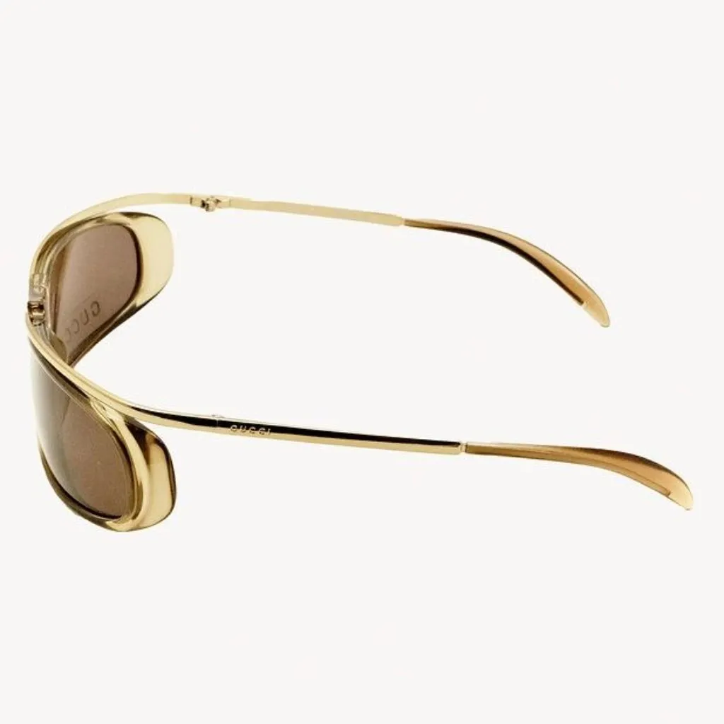 Gucci FWRD Renew 90s Vintage Sunglasses in Brown GG1423/S 438 Womens - Image 14