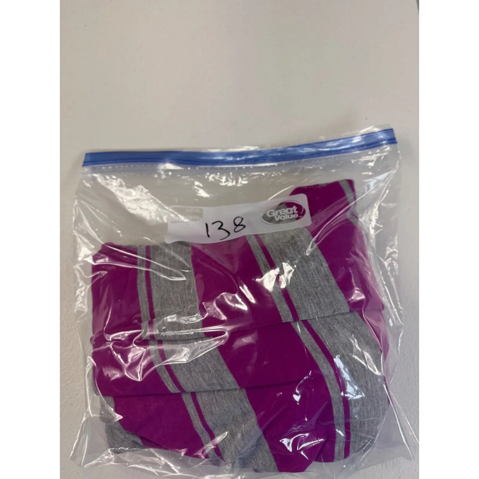 Calvin Klein Maxi Dress Size 4 Purple‎ Gray Striped Tank Sleeveless Casual - Image 10