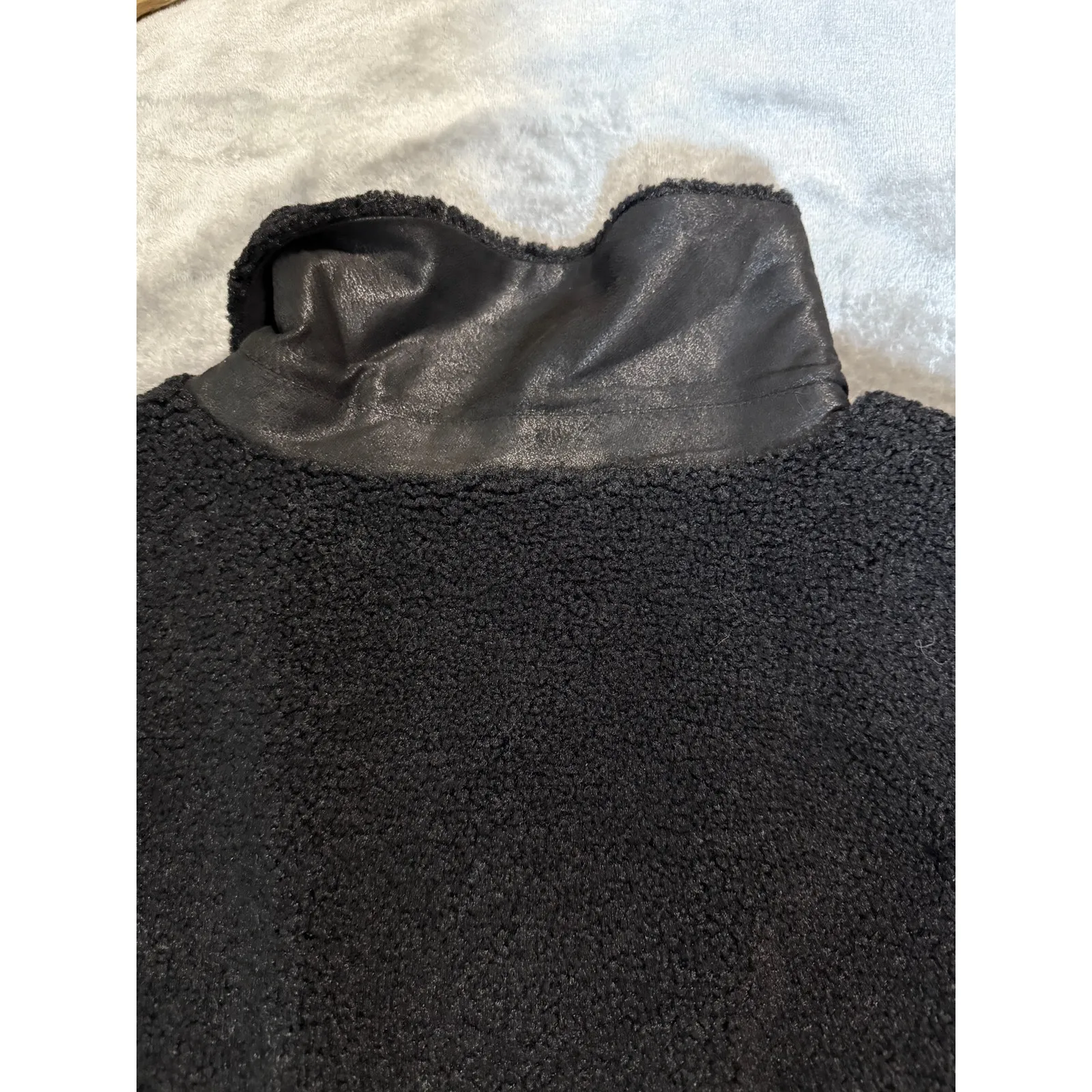 NWT Universal Standard Size 3XL (34-36)‎ Black Sherpa Snap Button Jacket - Image 10