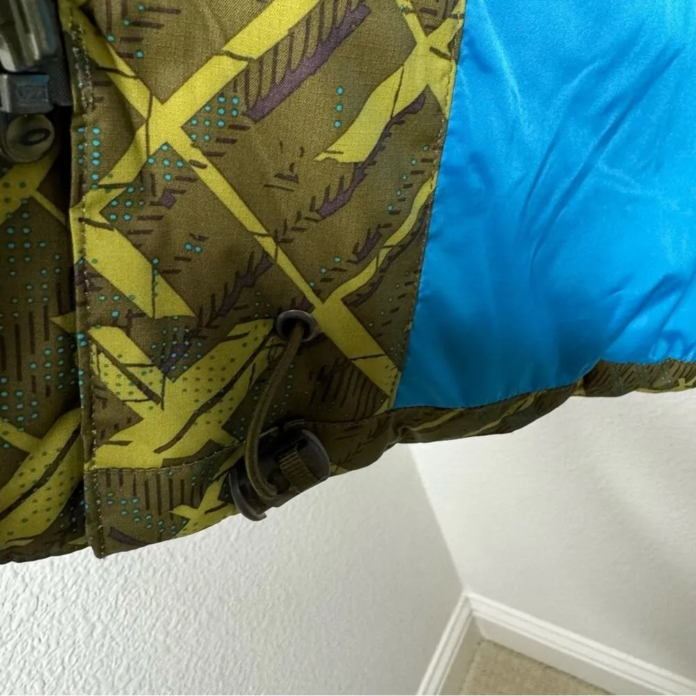 Oakley Down Puffer Snowboard Ski Jacket Winter Full Zip Green Womens Size Small - Image 9