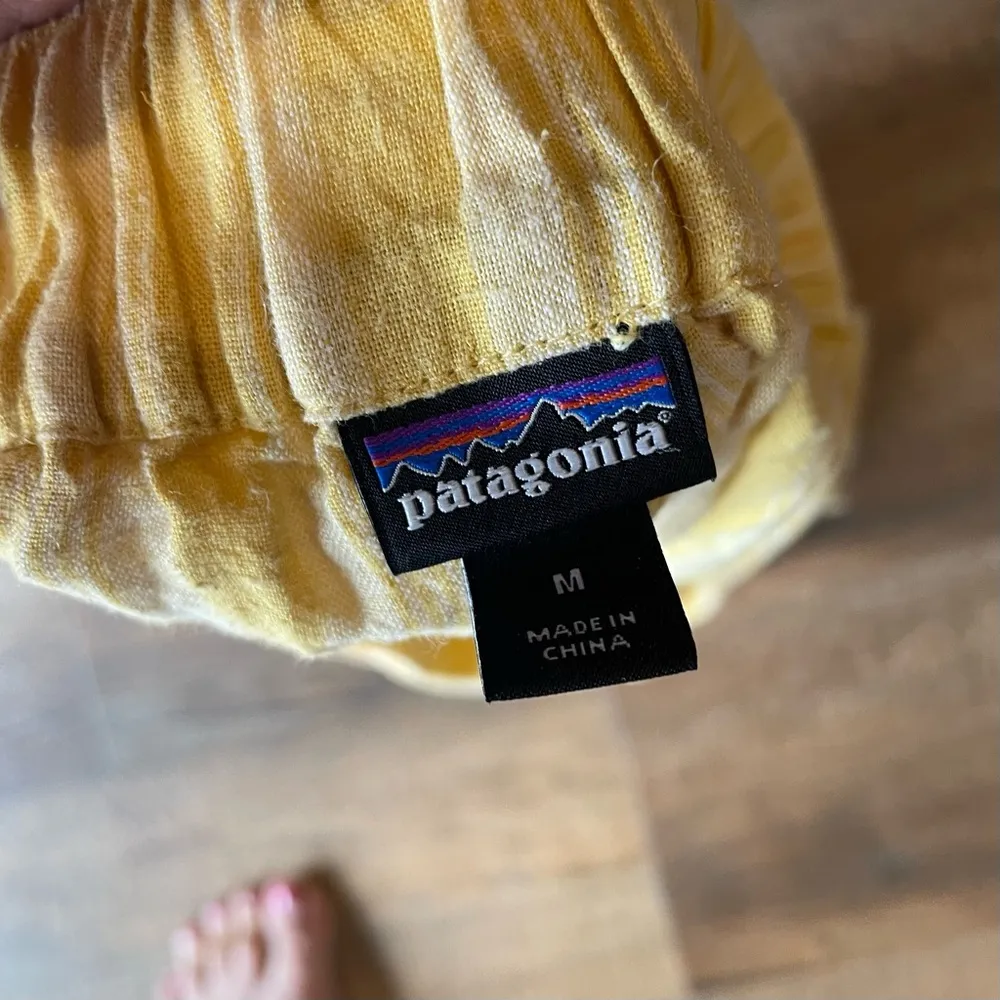 Patagonia Garden Island Shorts in Yellow Stripe - Image 4