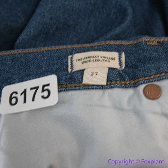 NEW Madewell The Perfect‎ Vintage Wide-Leg Jean in Fairdale Wash, 27 - Image 14