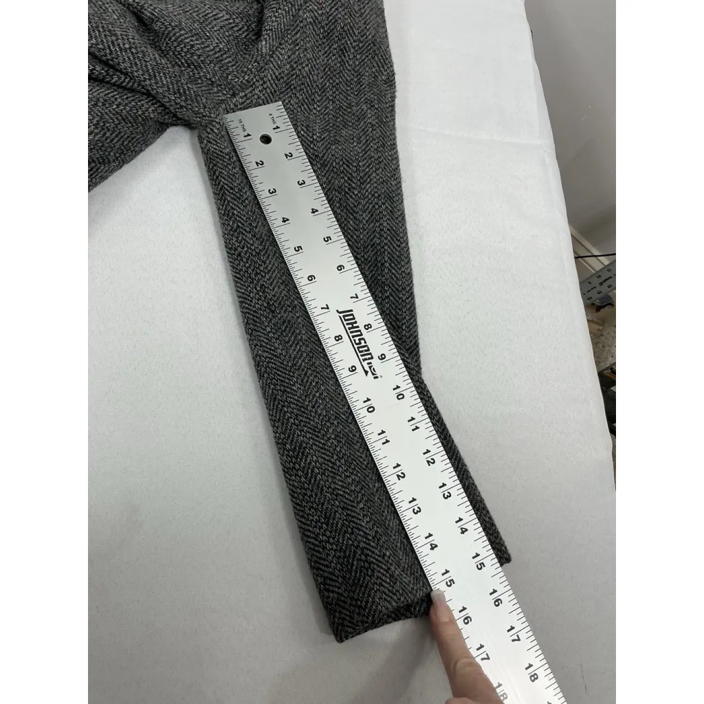 Womans International Scene Tweed Button Blazer 8 Black Collar - Image 7