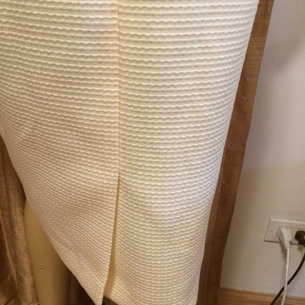 Le Suit Pale Yellow City Blooms Jacquard Skirt-NWT - Image 7