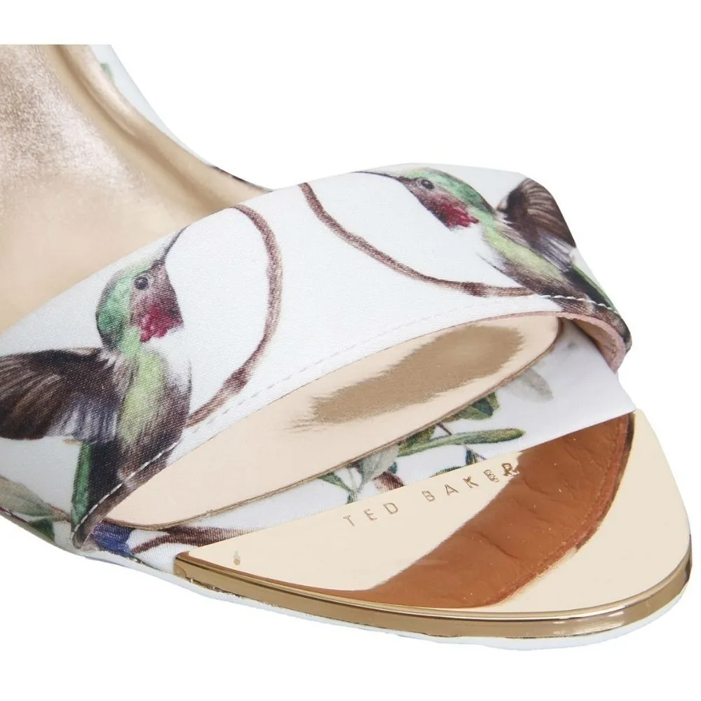 💕Ted Baker💕 Satin Humingbird Ankle Strap Heels - Image 5