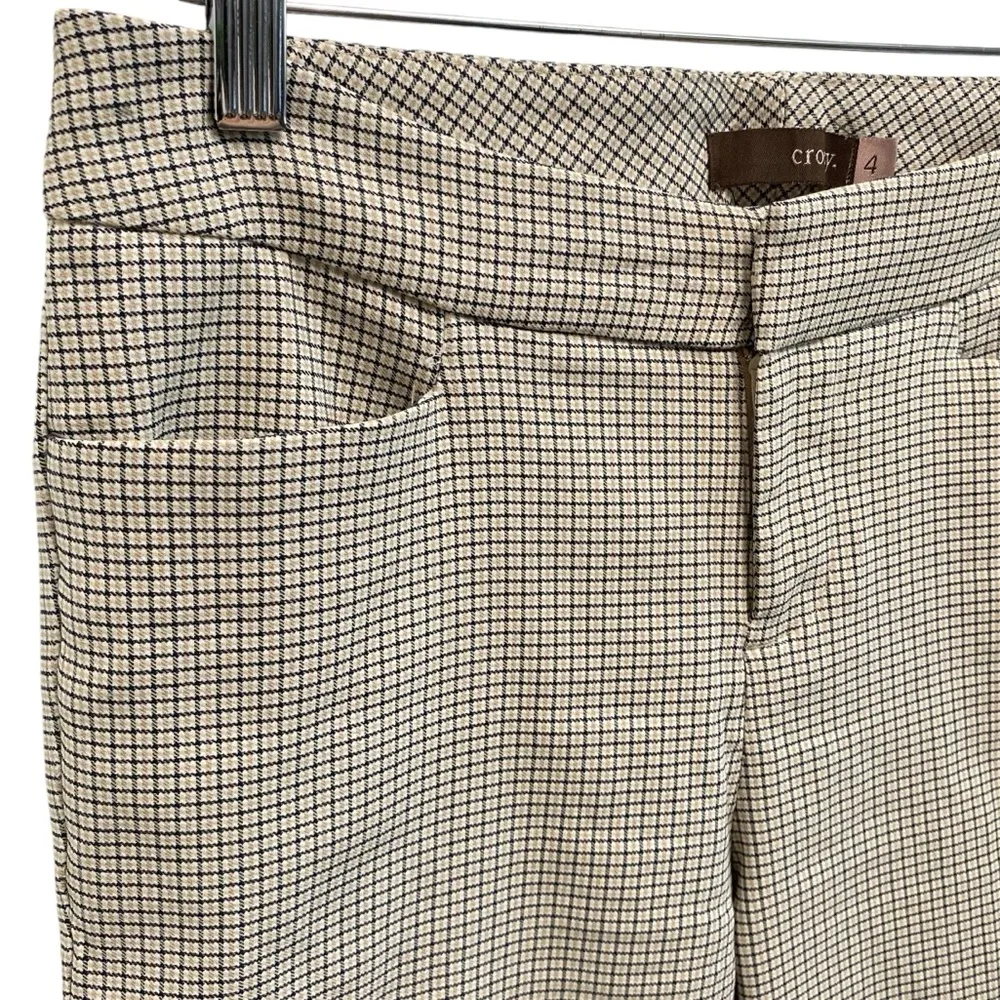 Crosby Mid Rise Plaid Ankle Length Skinny Leg Trouser Pants Size 4 - Image 5