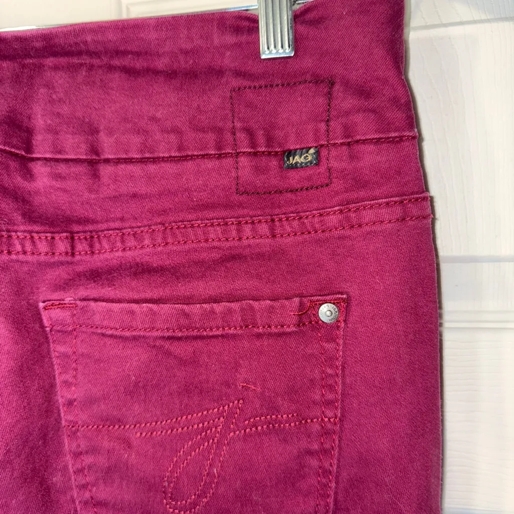 Jag Jeans Women's Skinny Jeans in Burgundy - Image 3