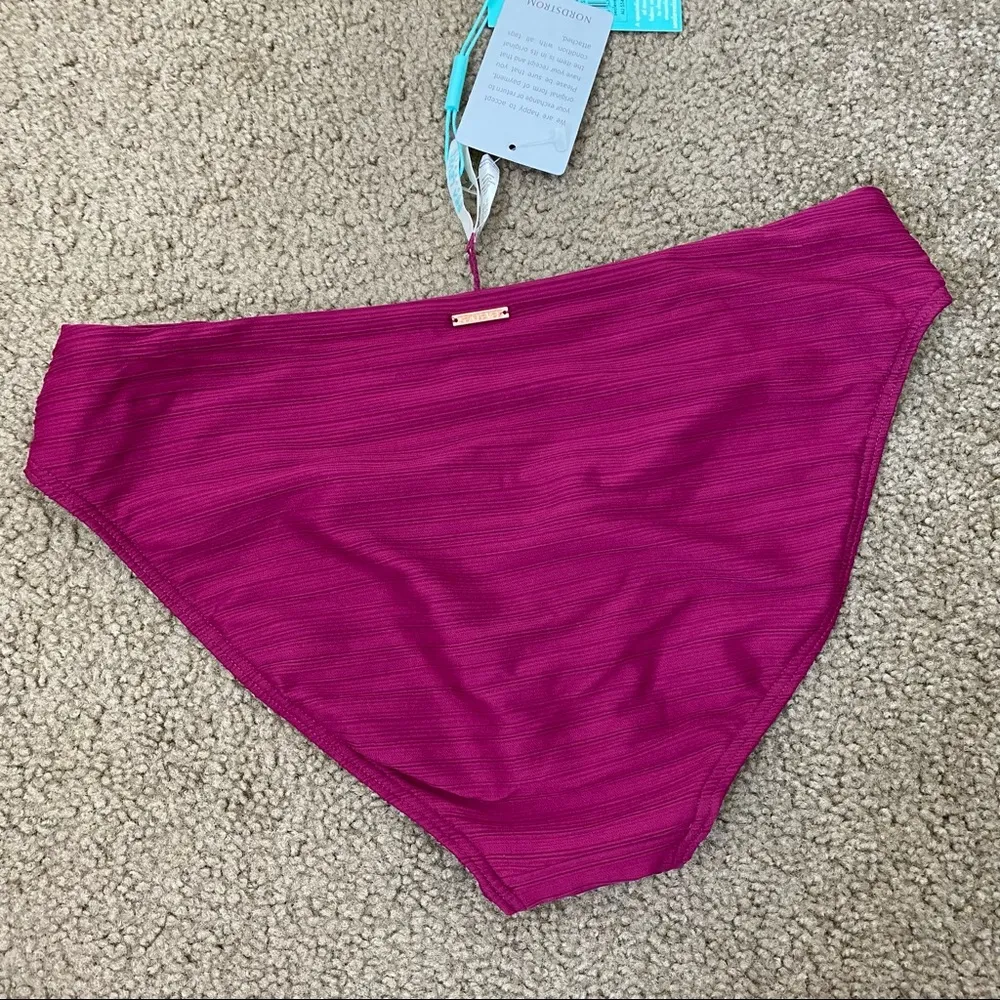 Sea Level Casablanca High Leg Mid Rise Bikini Bottom Ruby 8 Red - Image 6