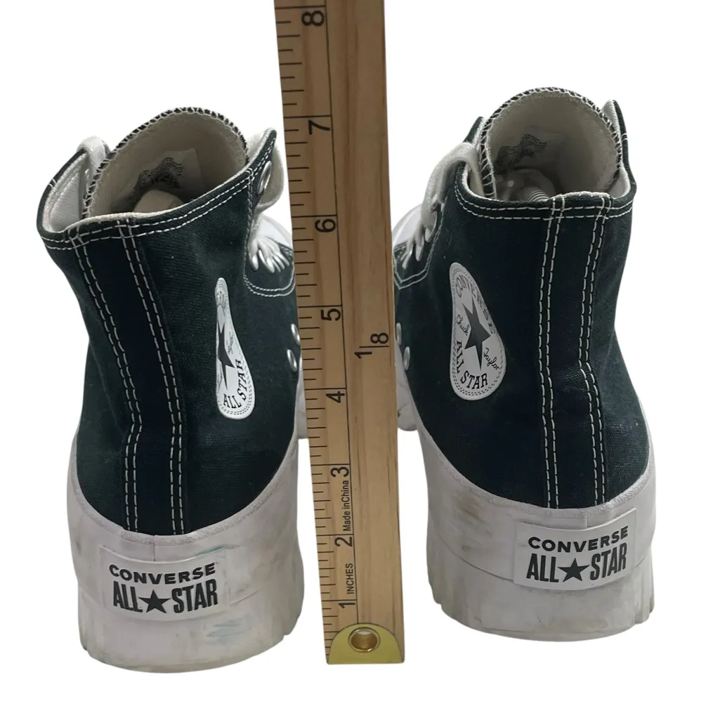 CONVERSE Chuck Taylor All Star Lugged 2.0 Black White High Top Sneakers 9.5‎ 7.5 - Image 6