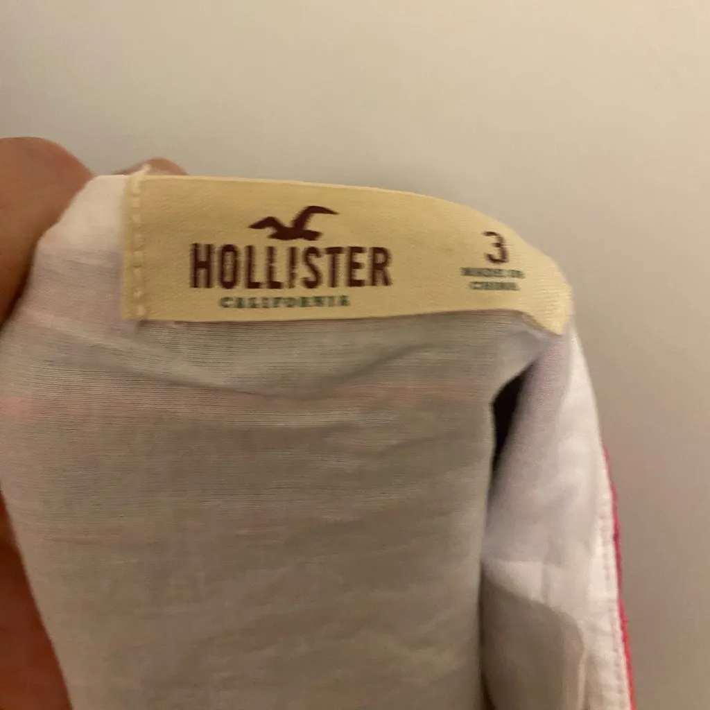 Hollister Womens Mini Skirt Size 3 Waist 28” Pink Stripes Boho Bohemian Striped - Image 4