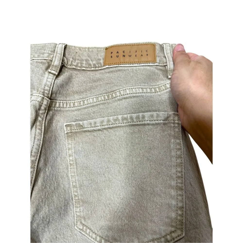 Pacsun Stretch‎ High Rise Bootcut Tan Jeans Size 27 - Image 6