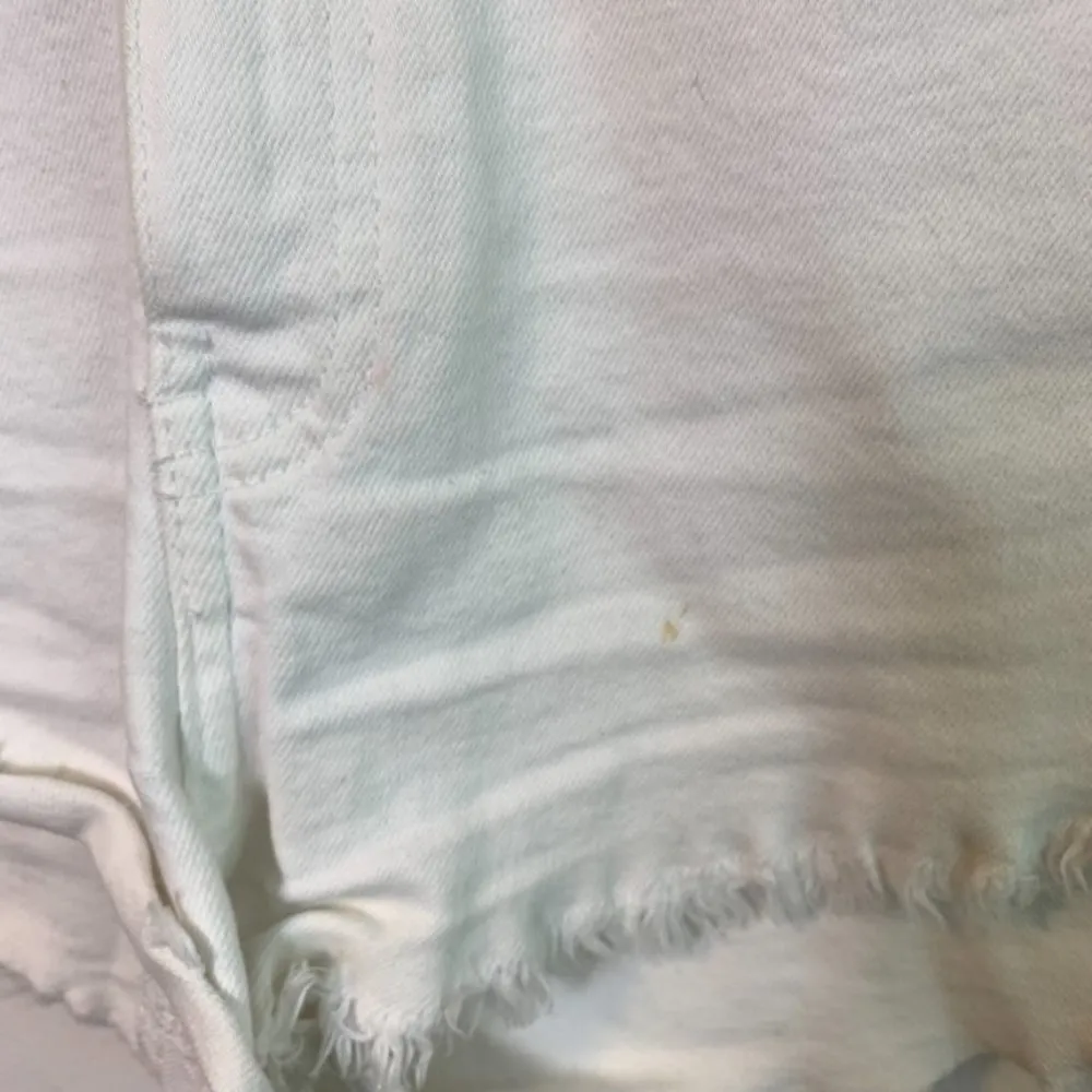 Zara White Denim High Waisted Shorts - Image 7