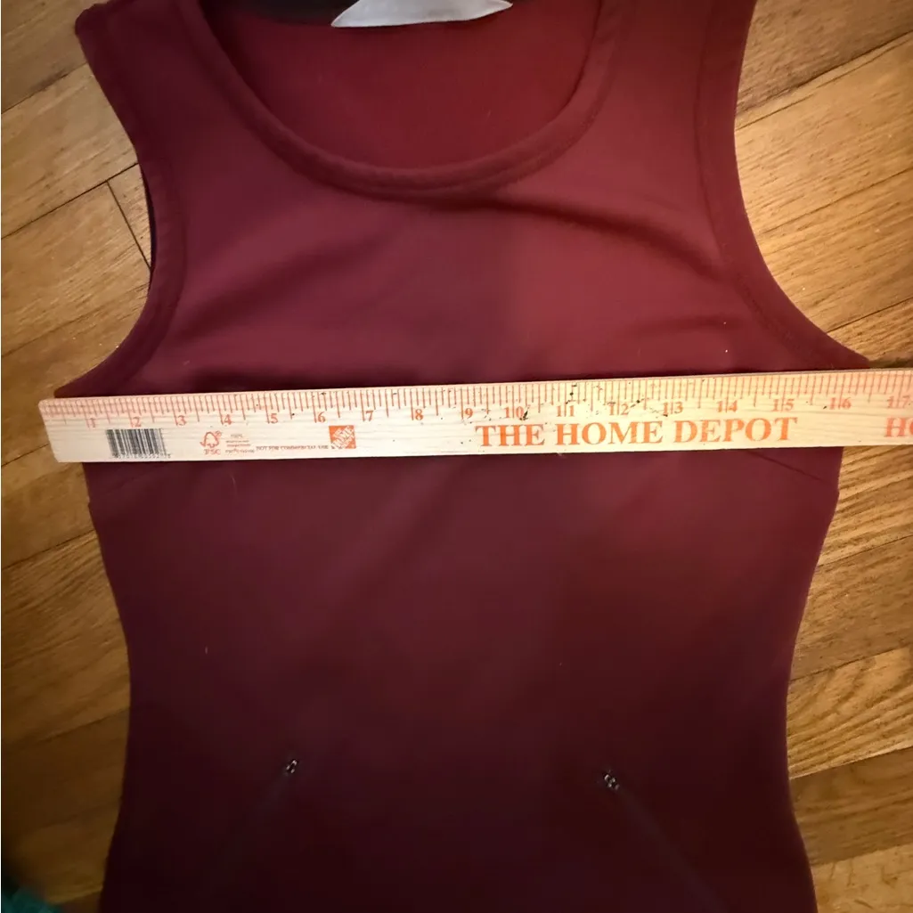 Athleta Hot When You're Not Dress Burgundy Wine Cranberry Fleece Lined XXS - Image 9