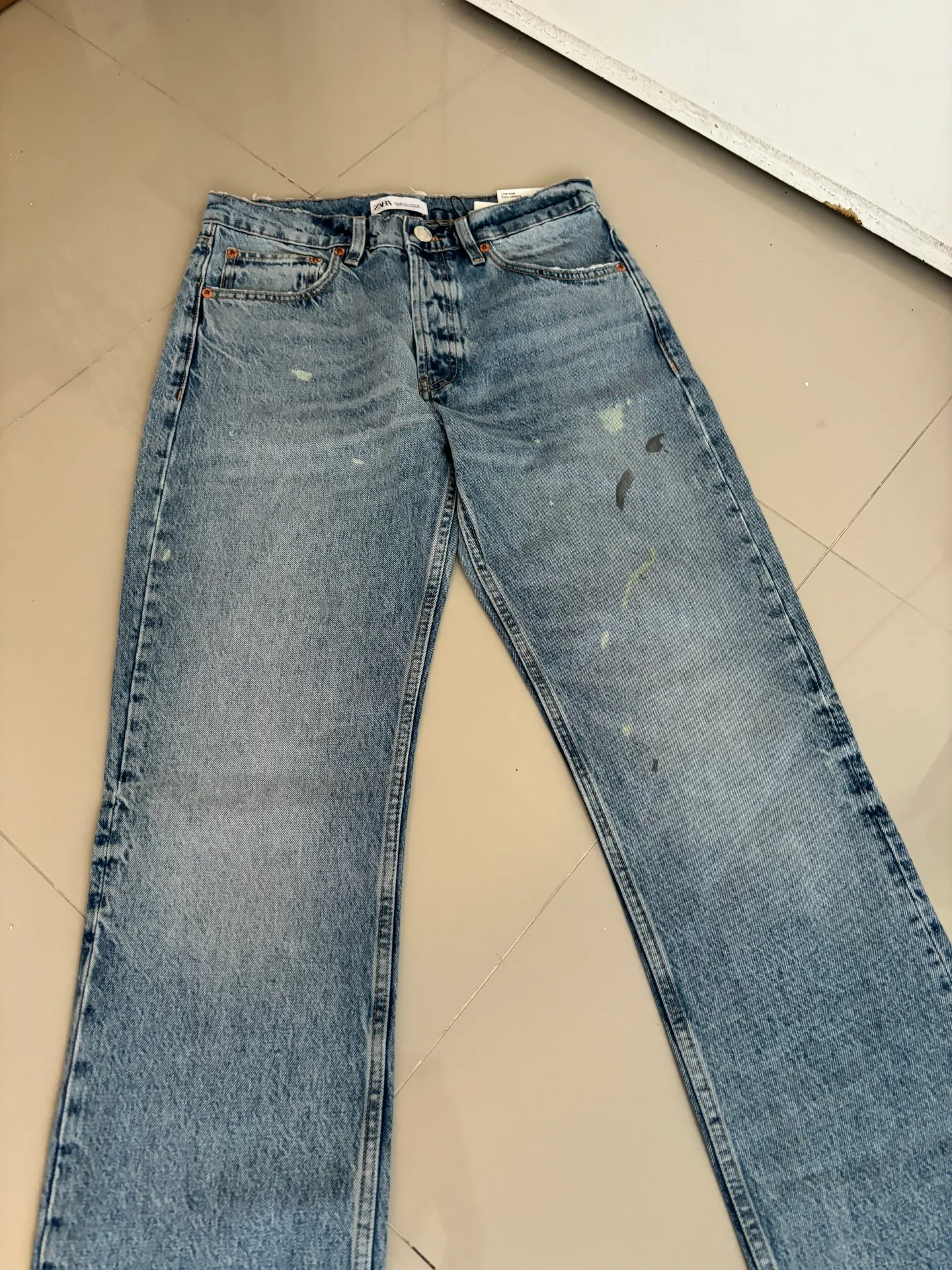 NEW‼️  FULL LENGTH LOW WAIST TRF BOYFRIEND JEANS SIZE 4 - Image 18