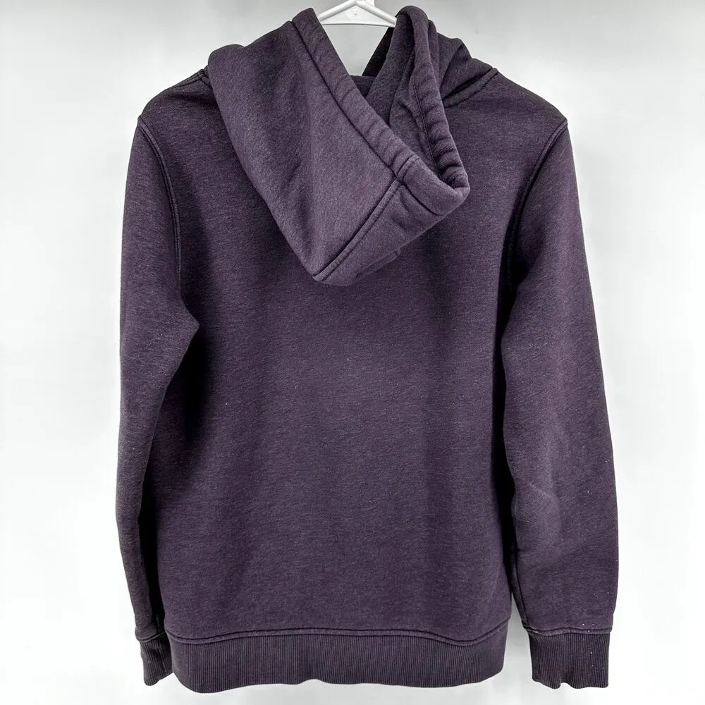 Carhartt Hoodie Relaxed Fit Heavyweight Sweatshirt Spellout Blackberry Purple S - Image 6
