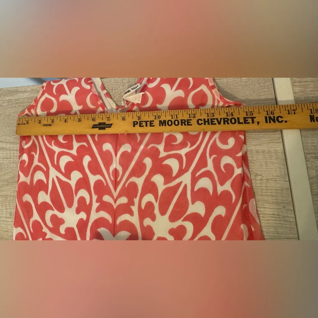 Vintage Vivienne Tam Printed Sleeveless Dress Nylon Mesh Y2K 90s NO SIZE *SPOT* - Image 6