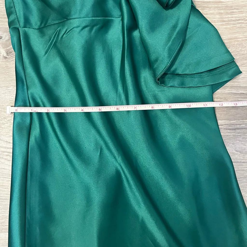 Hello Molly Teal One Shoulder Dress - Image 6