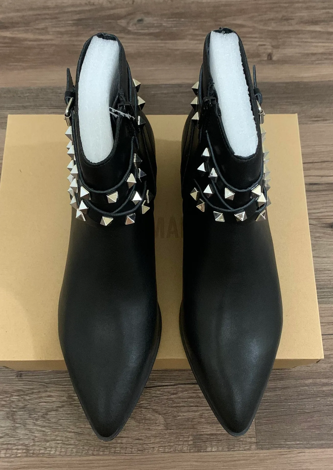 Black Besto Studded Ankle Bootie - Image 6