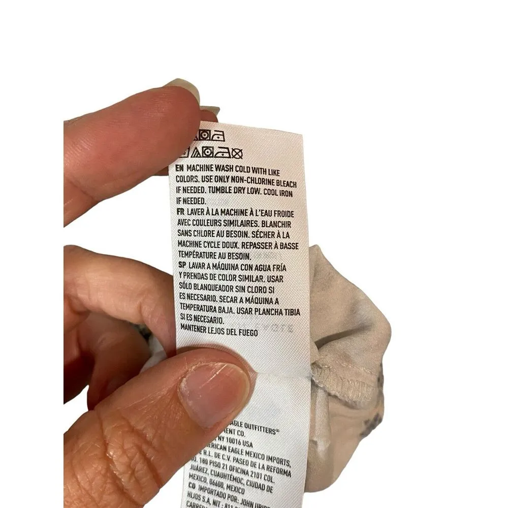 American Eagle Outfitters Floral One Shoulder Crop Top 100% Cotton Size‎ XS - Image 8