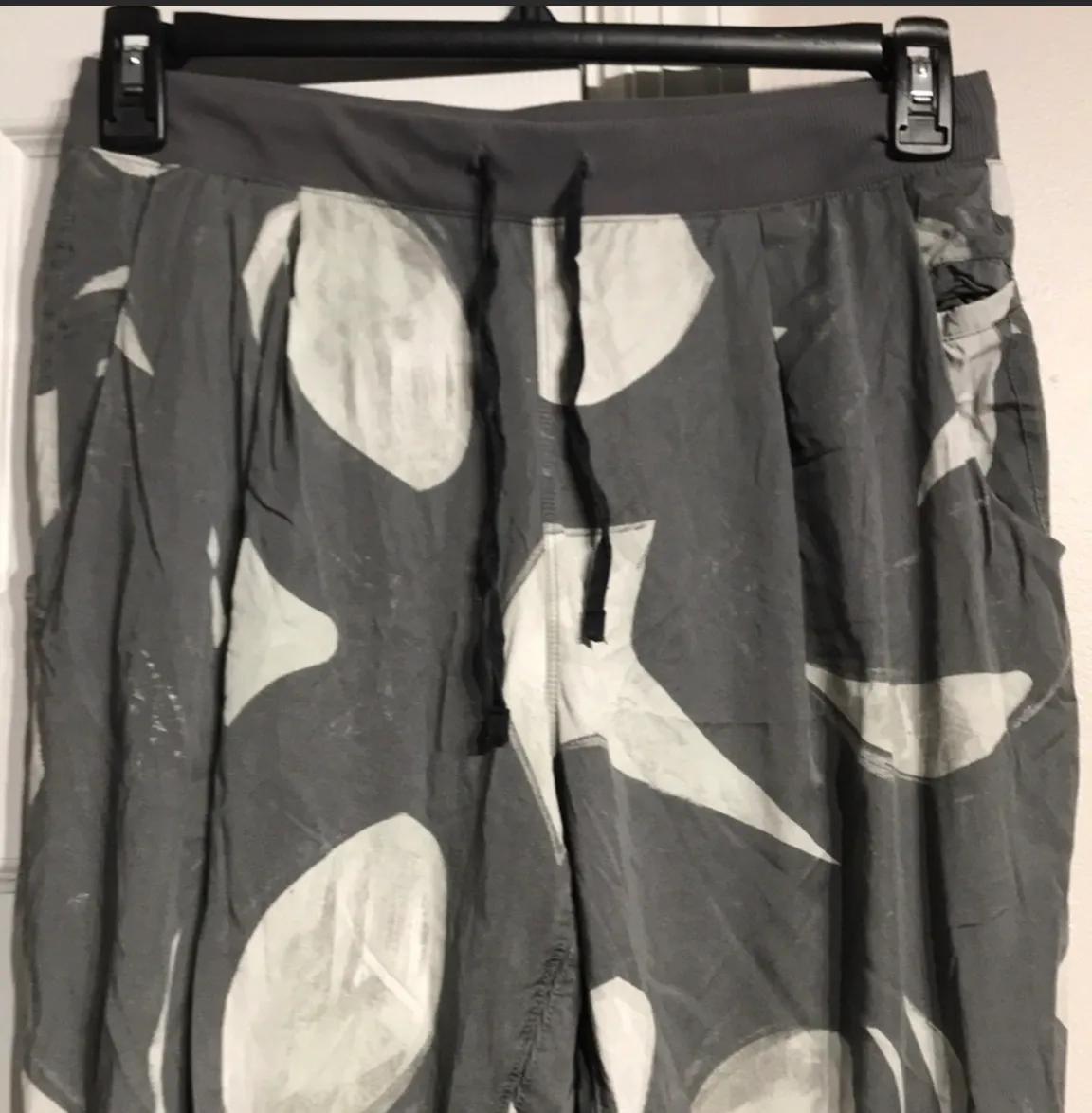 Casual Dress Pants Print Tapered Leg Drawstring Gym Yoga Fitness Street Wear - Image 6