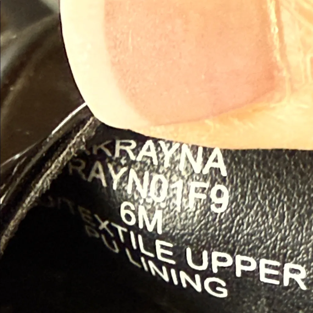 ANNE KLEIN Rayna I-Flex Black Patent Leather Strappy Block Heel Sandals Size 6 - Image 13