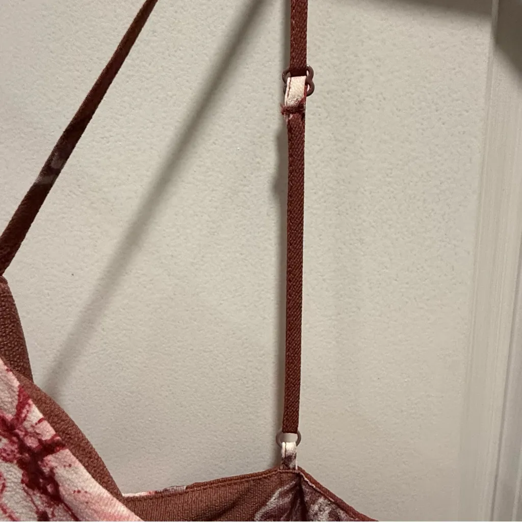 Onetheland Elegant Floral Maxi Dress, Size M - Image 5