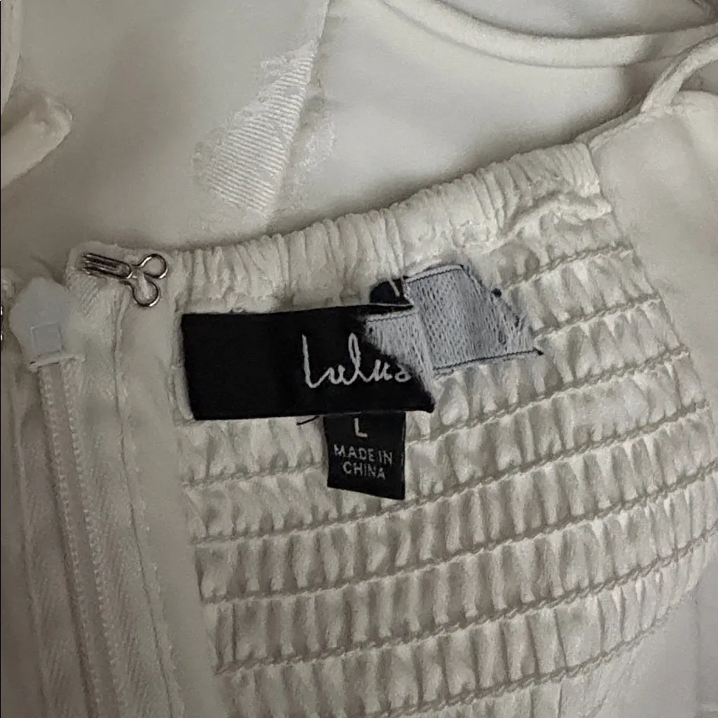 Lulu’s Wishing on Love White Satin Butterfly Jacquard Tie - Image 10