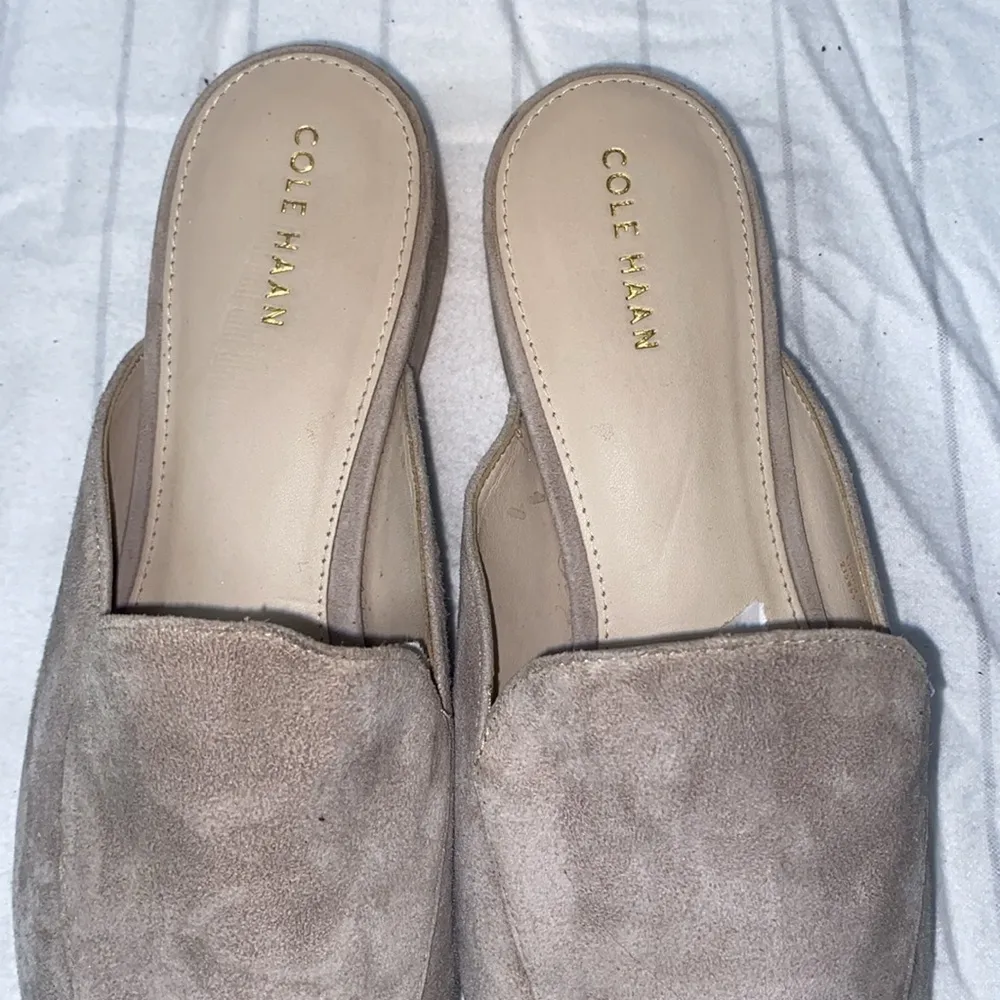 Cole Haan Women's Tan Suede Mules, Cole Haan
Women's Piper Mules size‎ 8B - Image 3