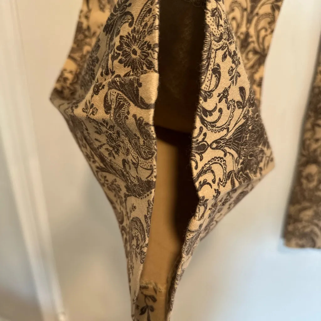 VTG 90s Women’s Sz: 6 Lord and Taylor Tan Paisley Stretch Flare Bell Bottoms Brown - Image 8