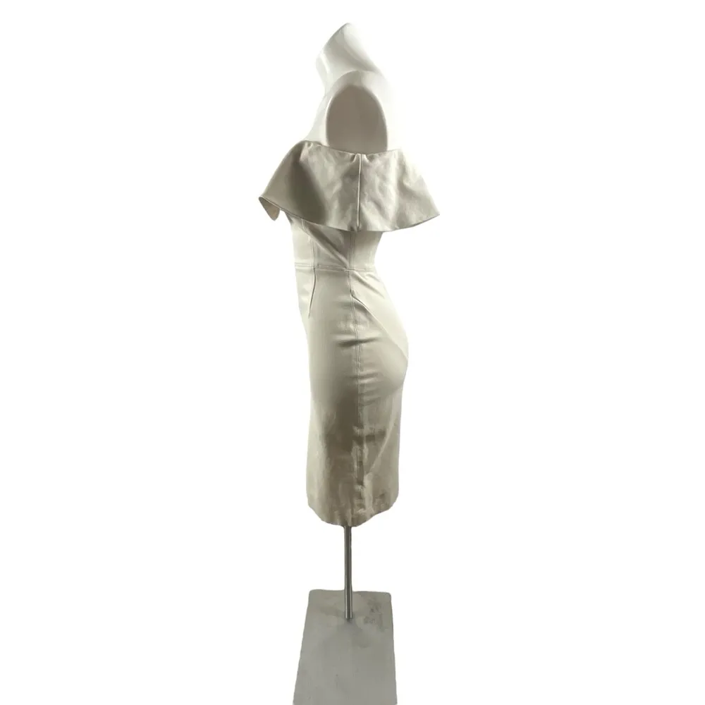 Aritzia Babaton Ruslan Off The Shoulder Dress in Cream - Image 13