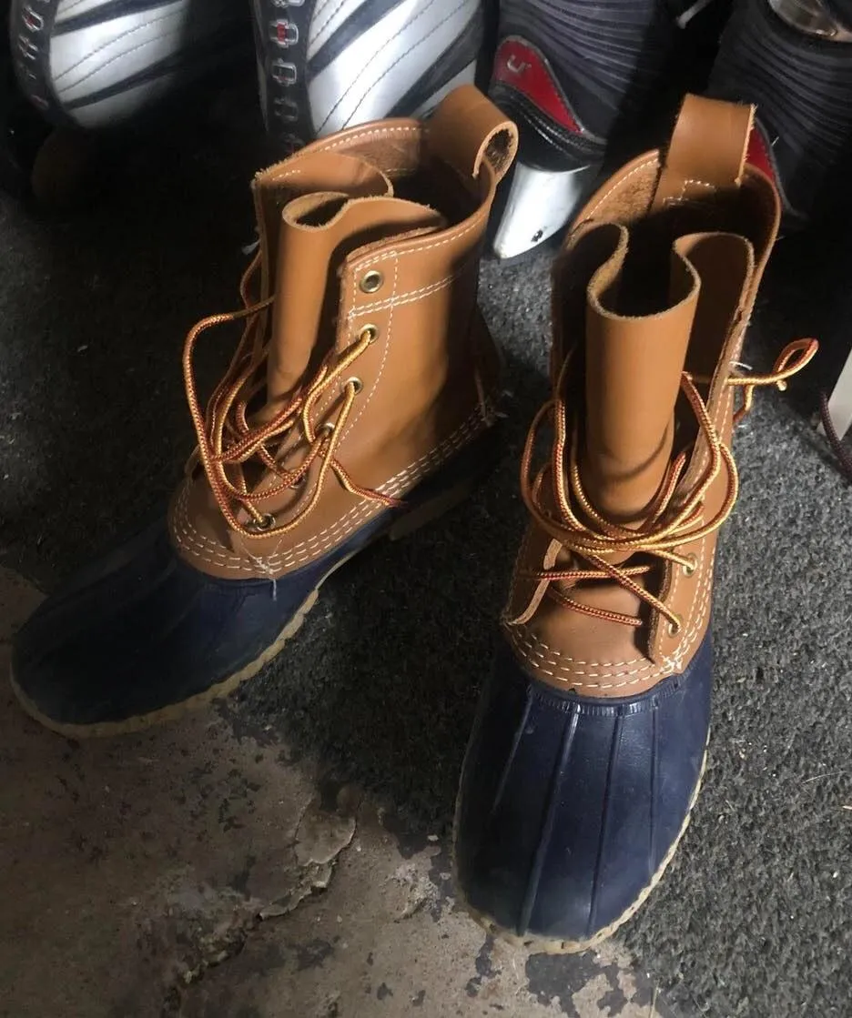 Tan/Navy Bean boots - Image 4