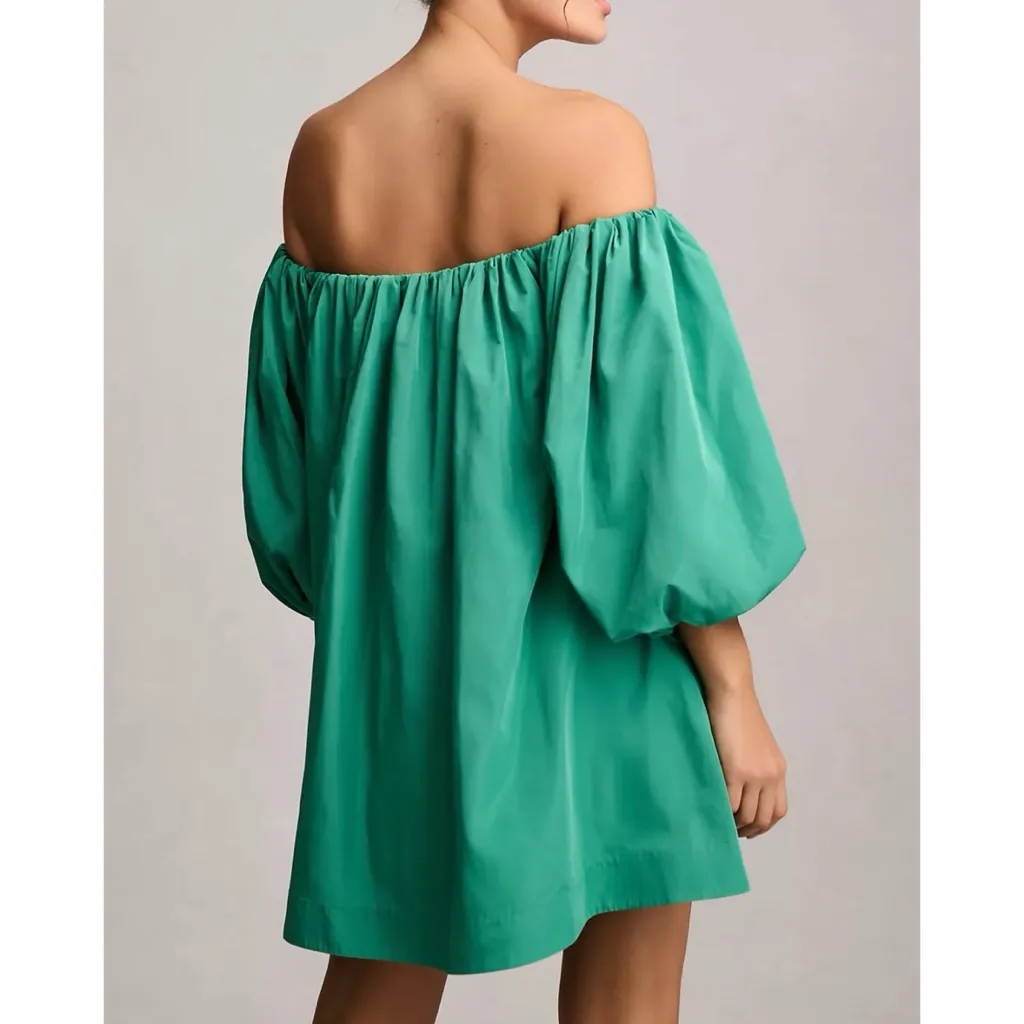 Anthropologie | Mare Mare Puff-Sleeve Off-The-Shoulder Mini Dress/ Tunic - Image 5