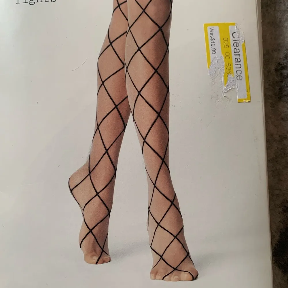 ⭐️Wide Fishnet Fashion Tights Criss Cross Panty Hose S/M NWT - Image 2