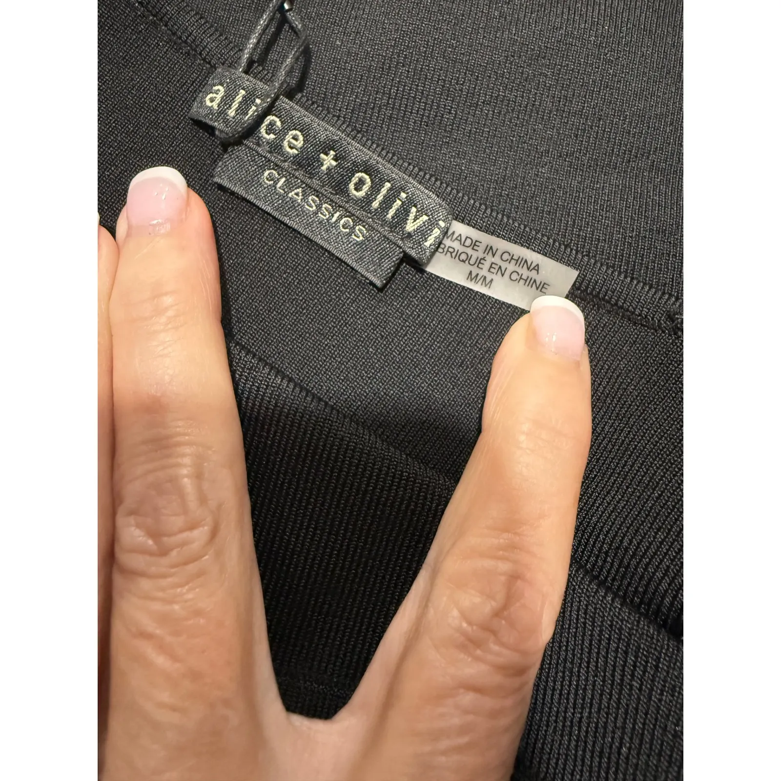 New! Alice + Olivia EVIA TANK WITH ARM‎ WARMERS Black Sz Medium $330 - Image 9