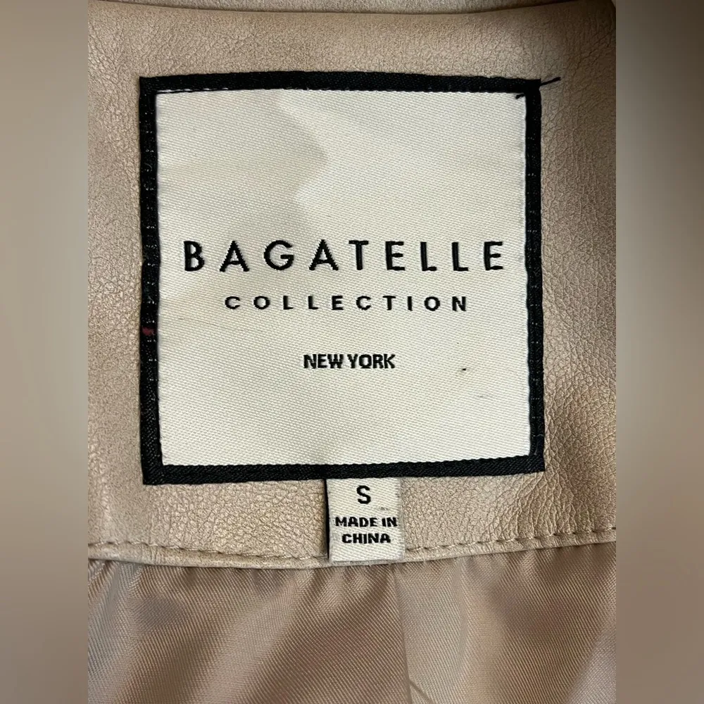 Bagatelle tan faux  leather jacket NWOT - Image 5