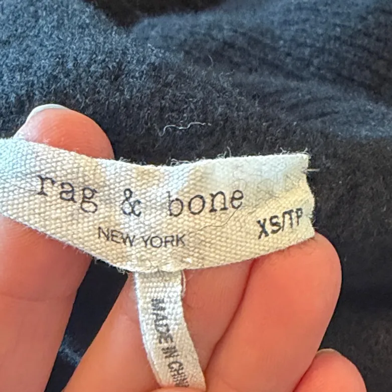 rag & bone Black Cropped Sweater - Image 3