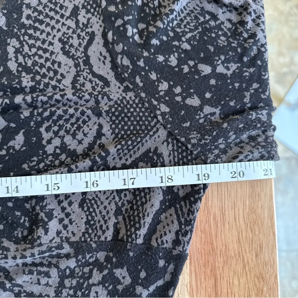 Lane Bryant Snakeskin Print Tunic Shirt Top Plus Twist Front Stretch Size 14-16 - Image 7