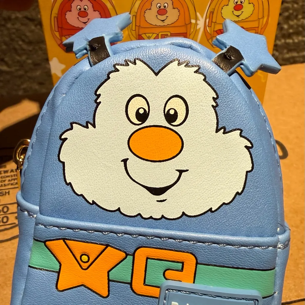 Loungefly Rainbow Brite Mini Backpack Bag Charm Keychain – Blue | Open Box - Image 6