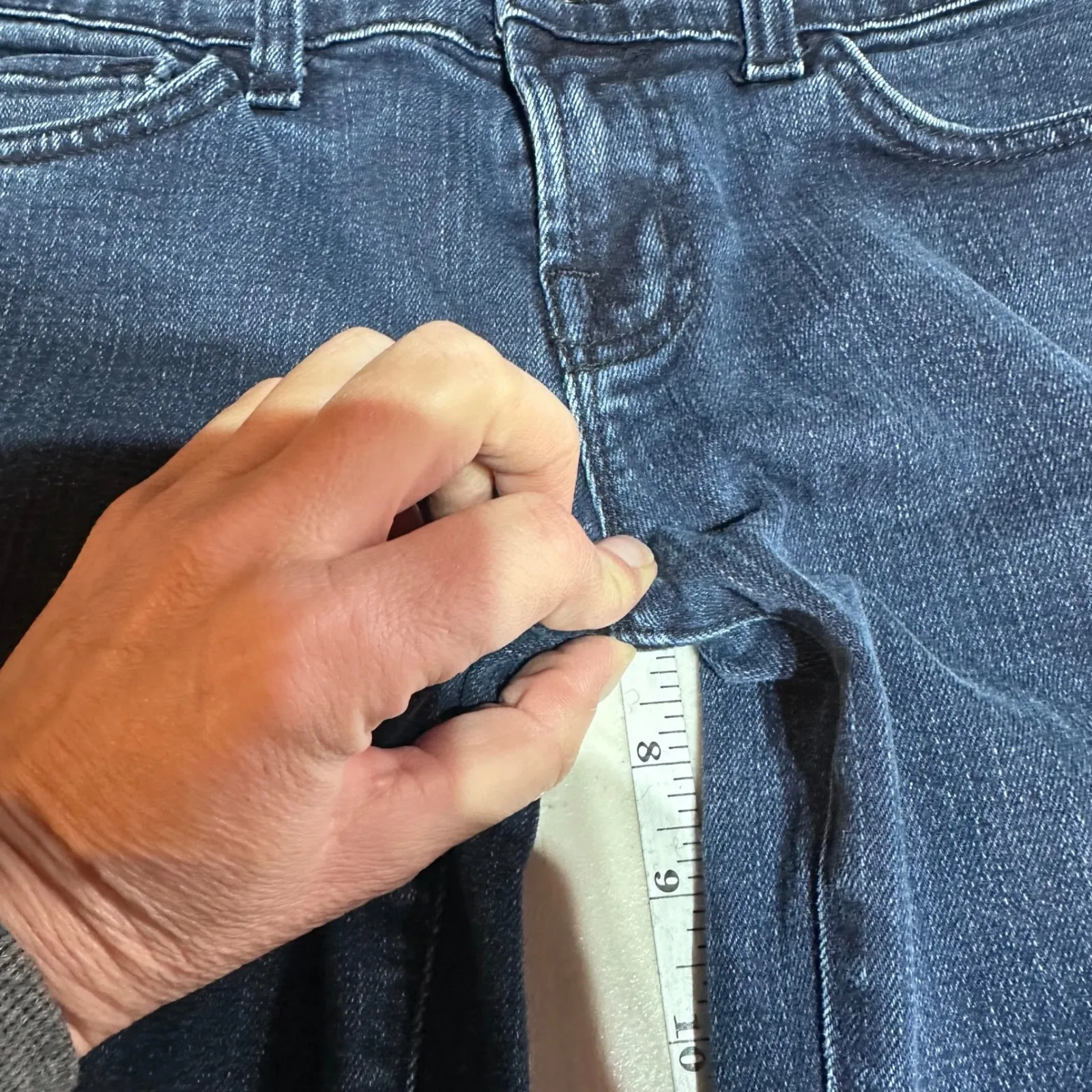 J Brand Maria High Rise Cugarette Slim Jeans Dark Wash Women's Size 26 Tall - Image 10