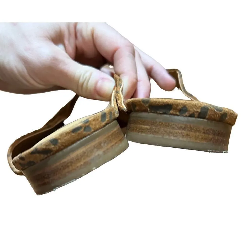 ANTHROPOLOGIE COCONUTS by MATISSE Animal-Printed Flats Sz 9 brown black leopard - Image 4