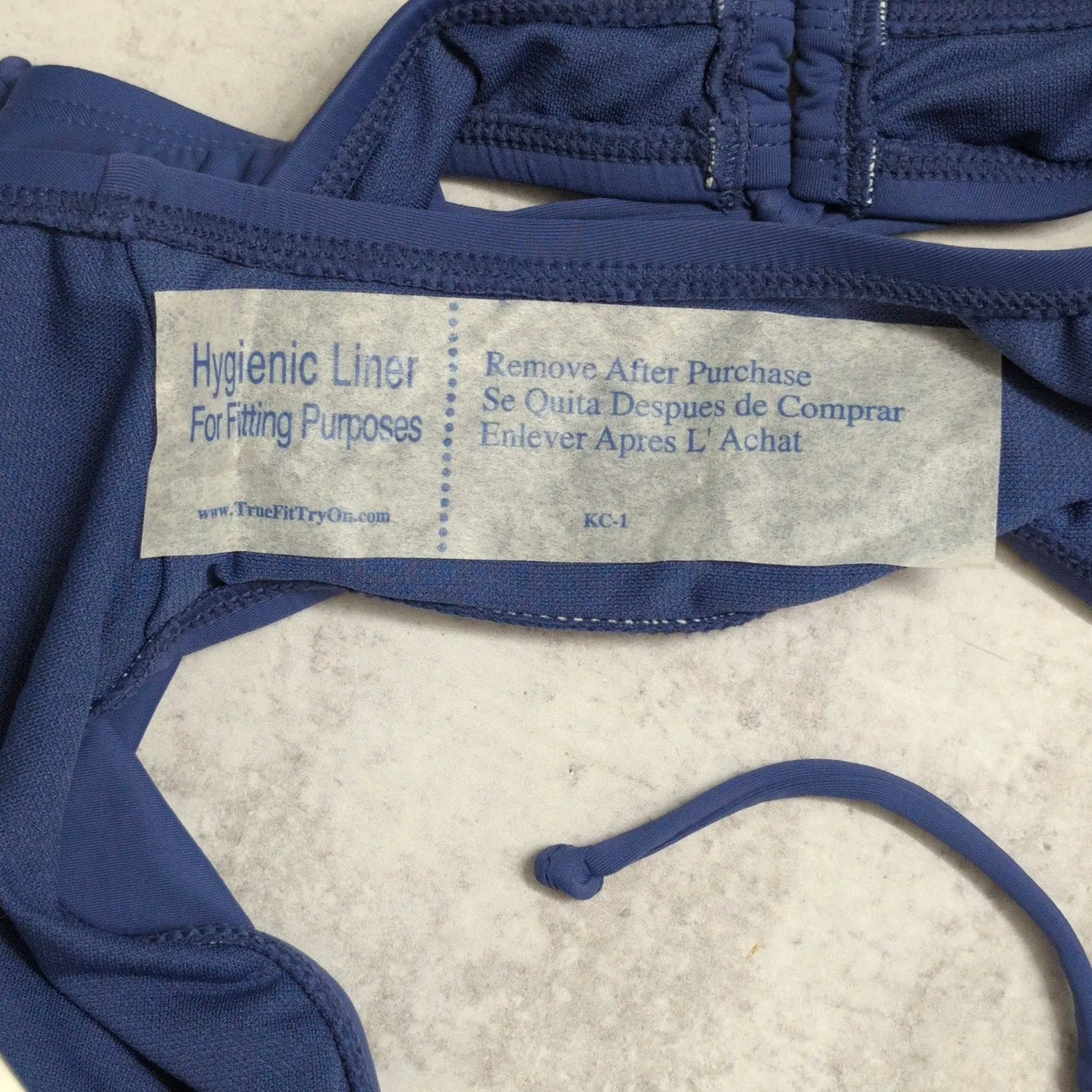 NWT Hobie Navy Blue Side Ties Bikini Hipster Swimwear Bottom Swim Large - Image 5