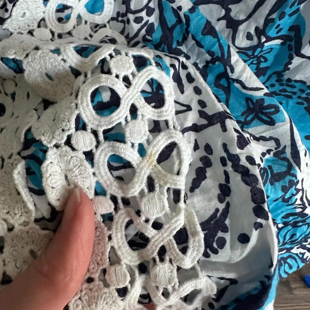 Lilly Pulitzer Brooke Tunic Hippy Hippy Shake Lace - Image 3