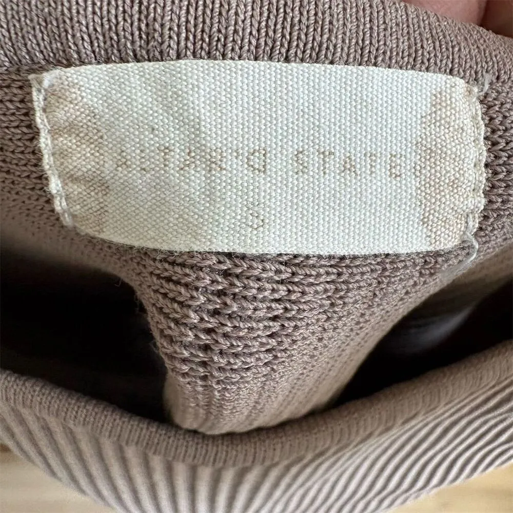 Altar’d State Taupe Ribbed Sleeveless Bodysuit Size S Casual - Image 3