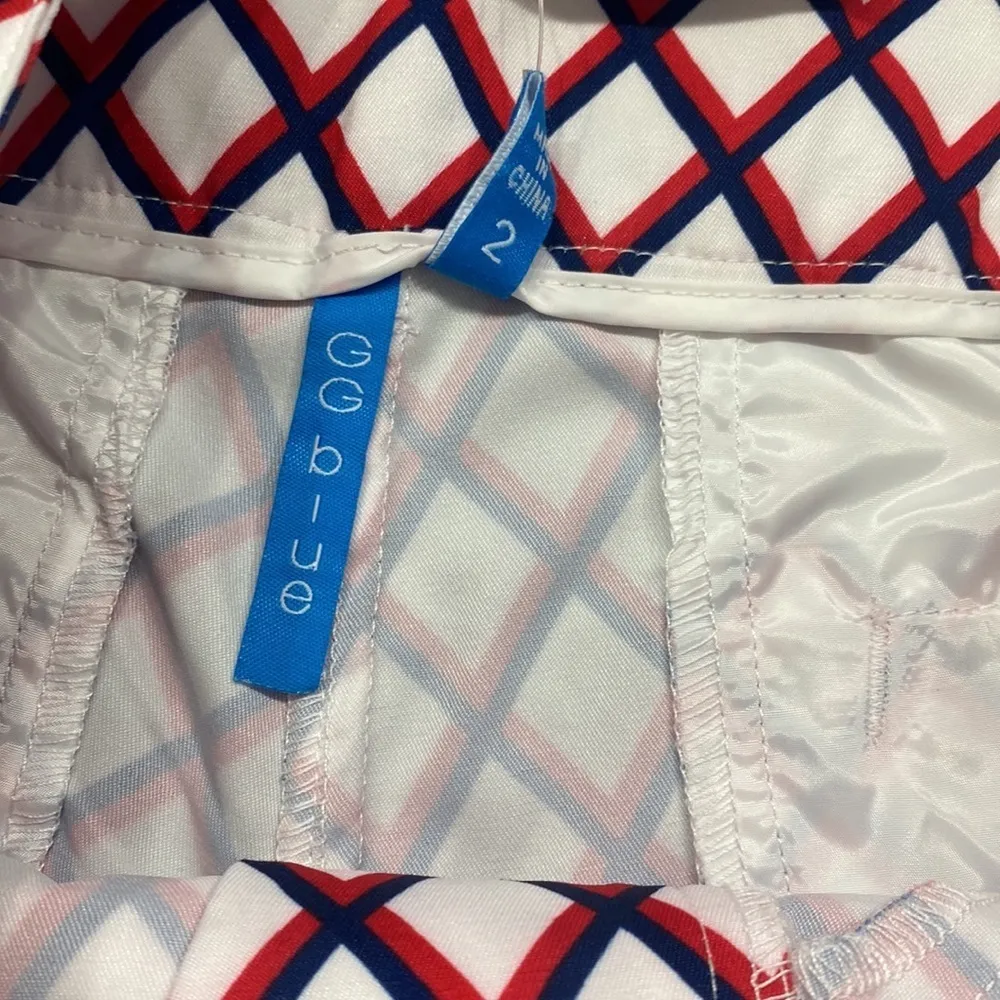 GGblue‎ Ashley golf shorts varsity red and blue new with tags size 2 Lycra - Image 4