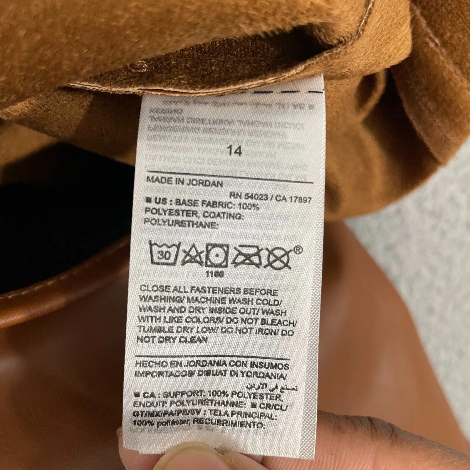 Old Navy Faux Leather Pants Women 14 Brown Extra High Rise Skinny NWT - Image 4