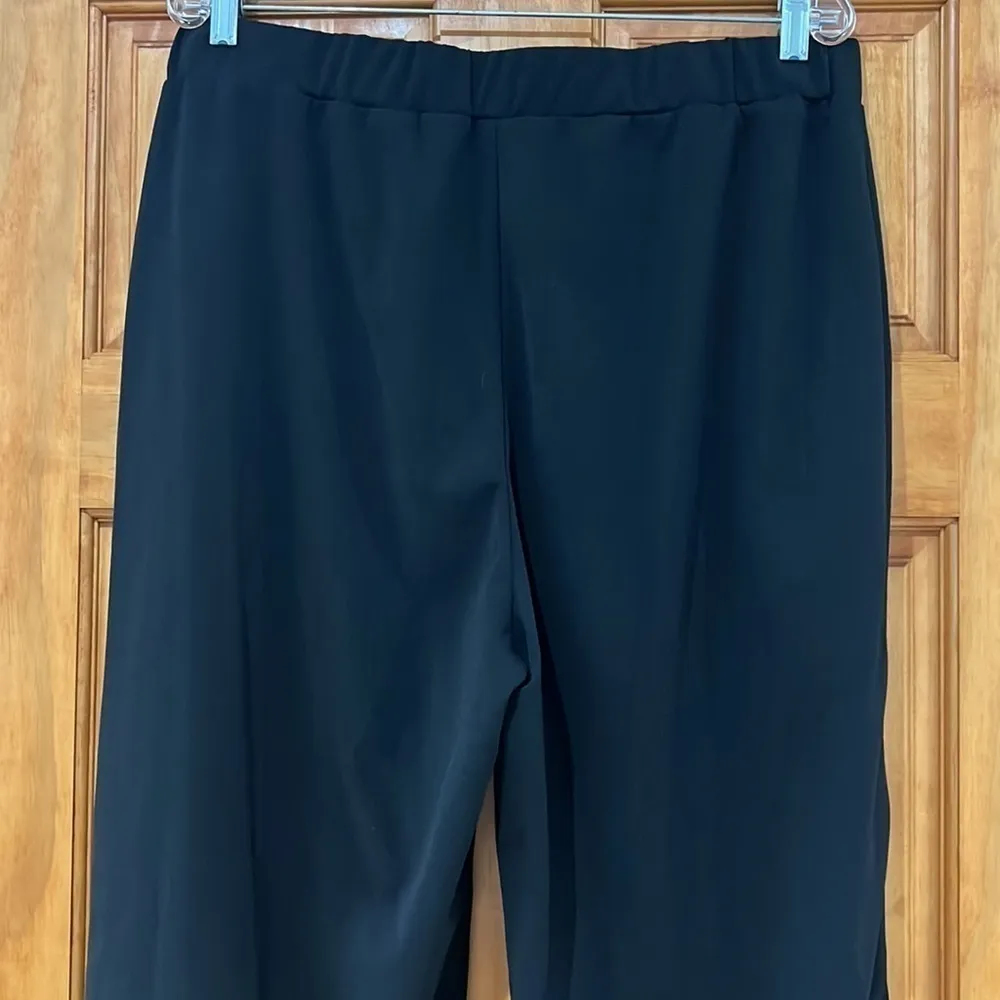 SHEIN Curve Black Wide Leg Pants 2XL Elastic Waist - Image 5