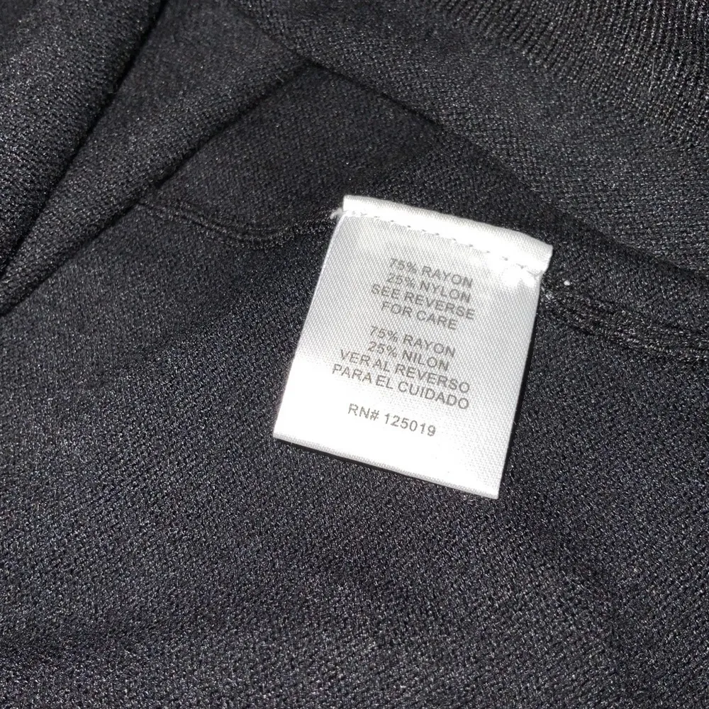 Joseph A. Black Knotted Open Sleeve Detail Pullover Round Neck Soft Sweater Lg - Image 5