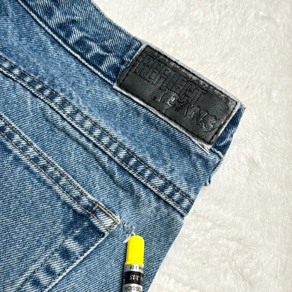 Vintage Reflect Jeans Women's 14 Blue Light Wash High Rise Mom Jeans - Image 9