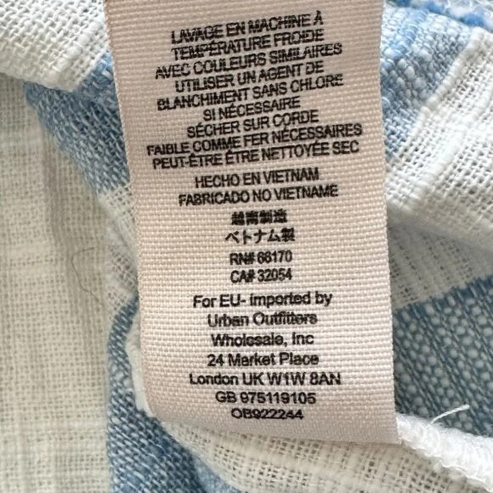 We The Free S Away at Sea Linen Blend Striped blouse NWOT‎ - Image 5